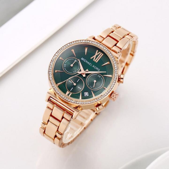 Michael l Kors Sofi Rosegold Green