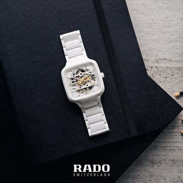Radd_o true square automatic ceramic- white-gold