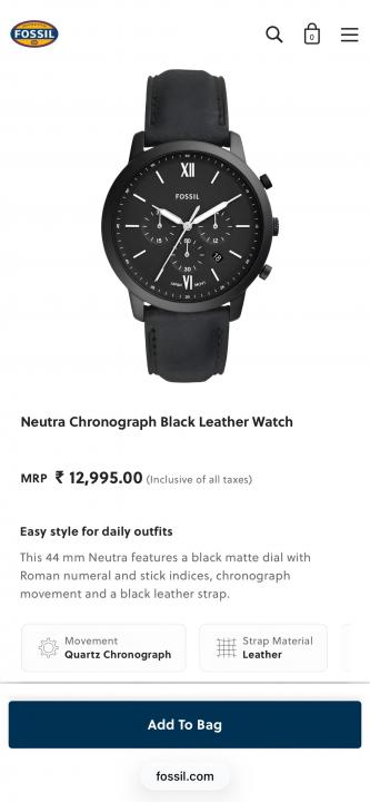 Fossi_l Neutra Chronography Watch