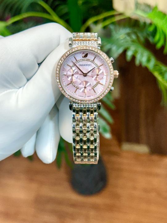 Swarowski Chronograph Rosegold Twotone