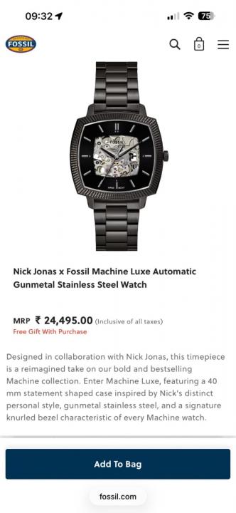 Fossii_l Nick Jonas Automatic Official Article