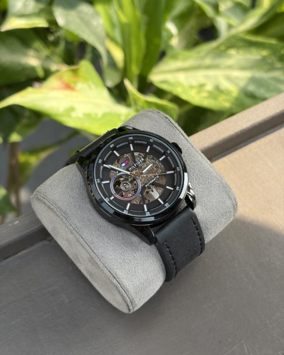 Tommmy Hilfige_r Automatic Leather Full-Black