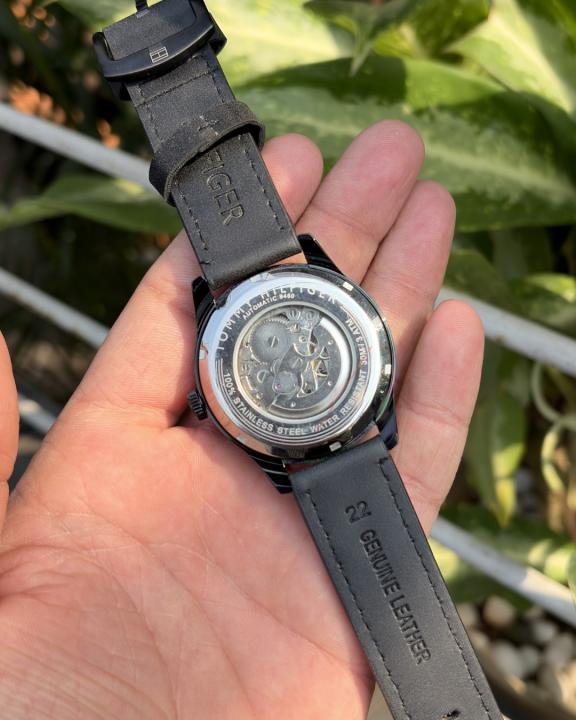 Tommmy Hilfige_r Automatic Leather Full-Black