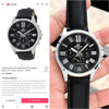 Edifice Casio Men Black Daily Chronography Japan Machine