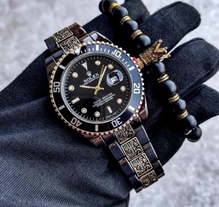 Rolex_Mens_Yatch_Master_Chain_Gold-Black