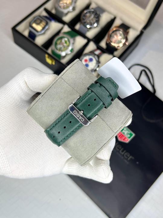 Casio Illuminator Green Silver