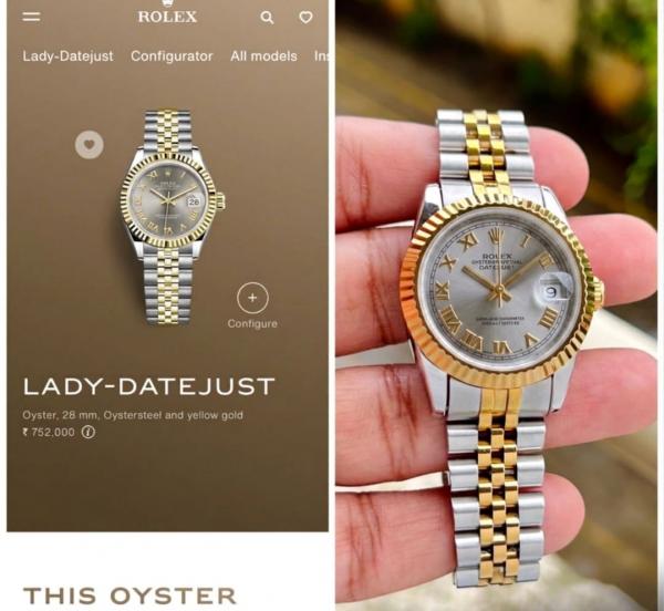 Rolee_x Oyster Perpetual Date Just Ladies