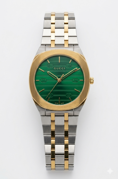 Gucci_Mens_Slim_Japan_Stainless_Steel_Twotone