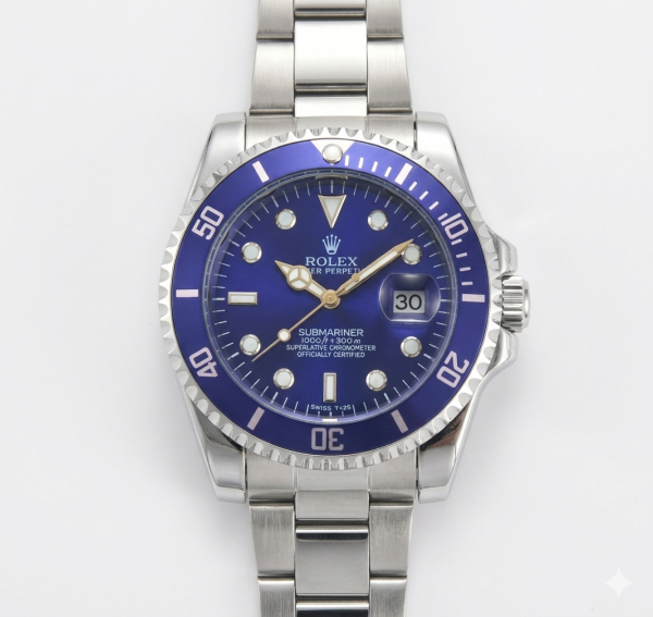 Rolex_Mens_Oyster_Submariner_Silver_Blue