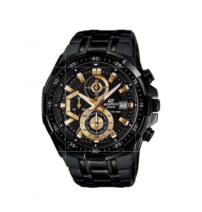 Edifice Casio 100M Chronograph Black Gold