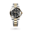 Roleex Mens Oyster Submariner Gold Black