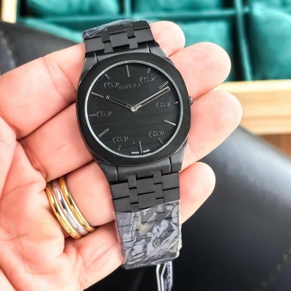 Gucci_Mens_Slim_Japan_Stainless_Steel_Full_Black