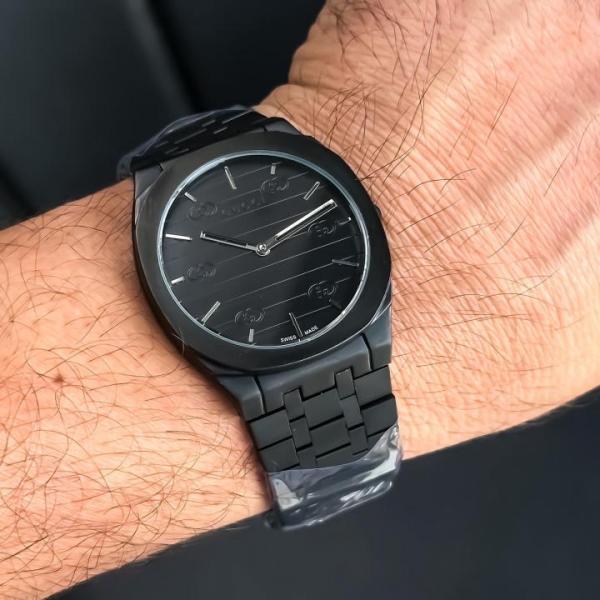 Gucci_Mens_Slim_Japan_Stainless_Steel_Full_Black