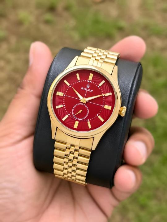 Role_x Gold Tone Stainless Steel Watch