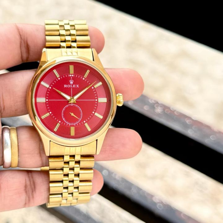 Role_x Gold Tone Stainless Steel Watch
