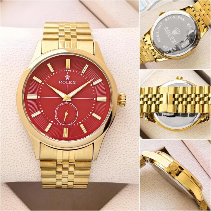 Role_x Gold Tone Stainless Steel Watch