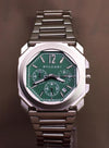 Bvlgari Man Finissimo Chronograph Chain Silver Green
