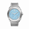 Bvlgari Man Finissimo Chronograph Chain Silver Sky Blue