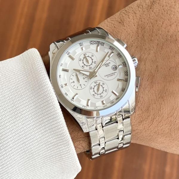 TissotChain 1853 Chronograph White Dial