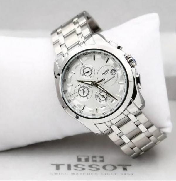 TissotChain 1853 Chronograph White Dial
