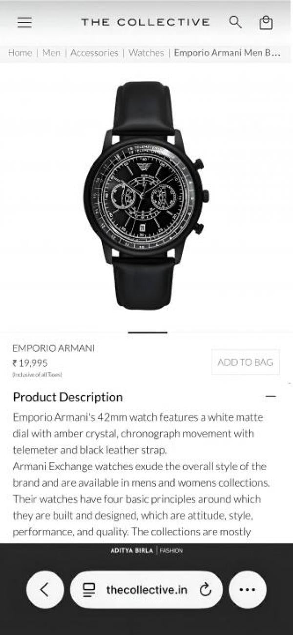 Emporio Arman_i Minimalist Formal Catalog Model