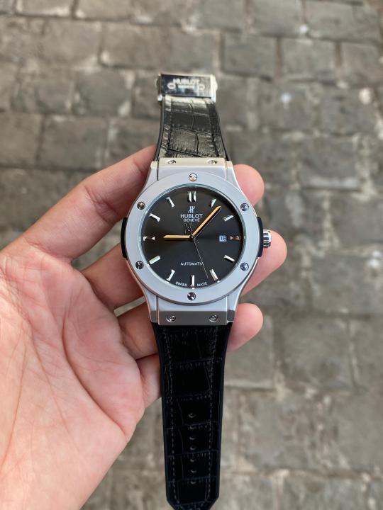 Hublot Automati_c back open leather