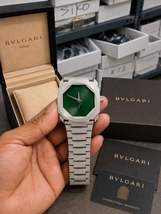 Bvlgari Man Finissimo Chain Silver Green
