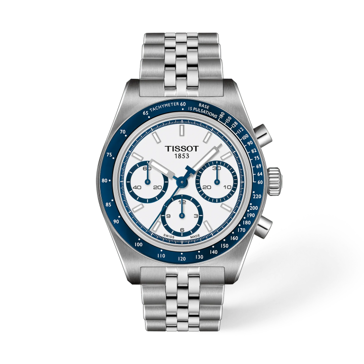TissotMens 1853 PR516 Chain Silver Blue