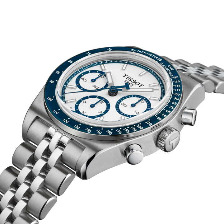 TissotMens 1853 PR516 Chain Silver Blue
