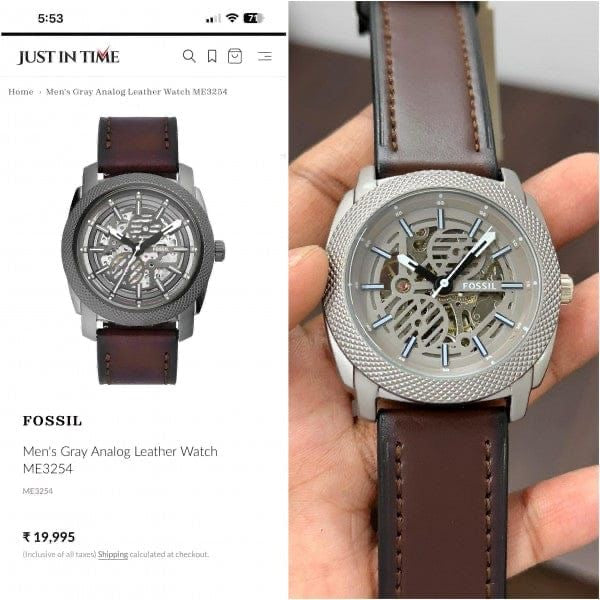 Fosssi_l ME Leather Belt Watch