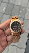 Role_x sky dweller  shift movement rose gold black 75