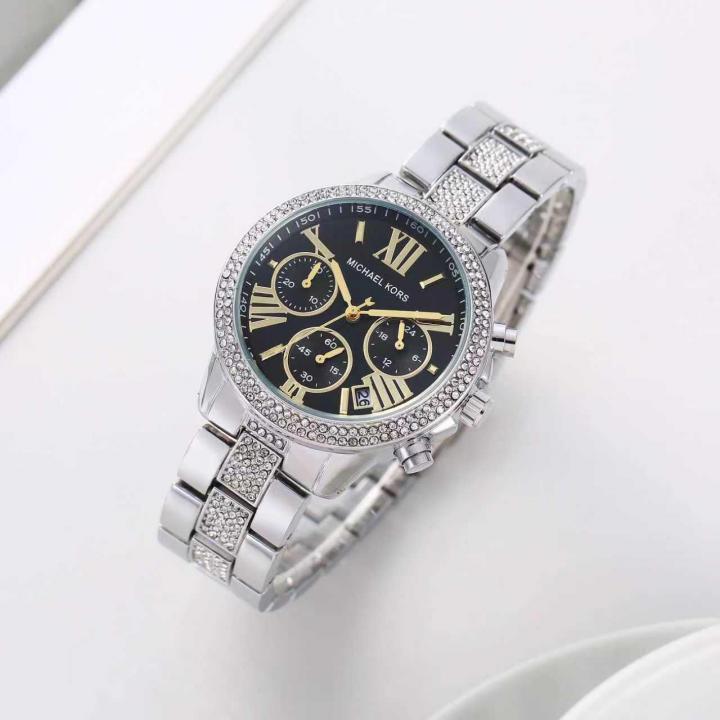 Micheal Kors_Bradshaw_Diamond_Silver