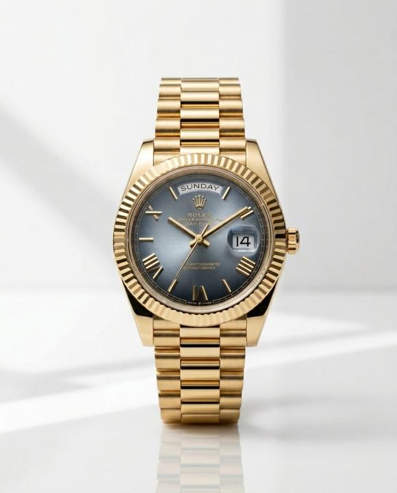 Rolee_x Oyster Perpetual Day Date 40 Battery Gold-Grey
