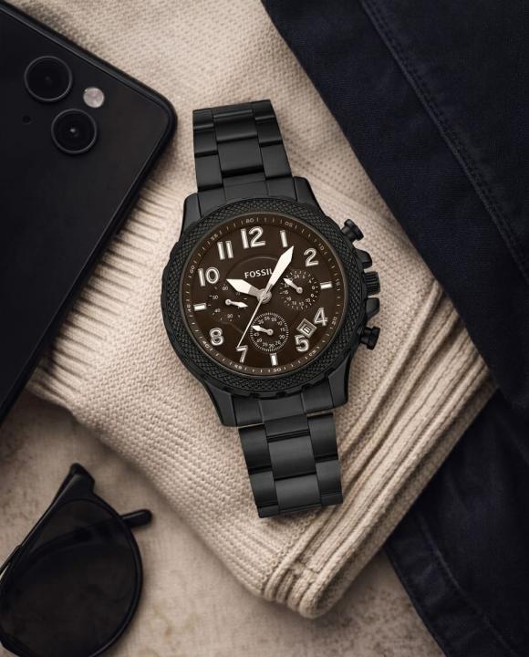 Fossii_l Bowman Chronograph Black-Brown