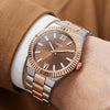 FossilMen Scarlette Brown Dial Two Tone