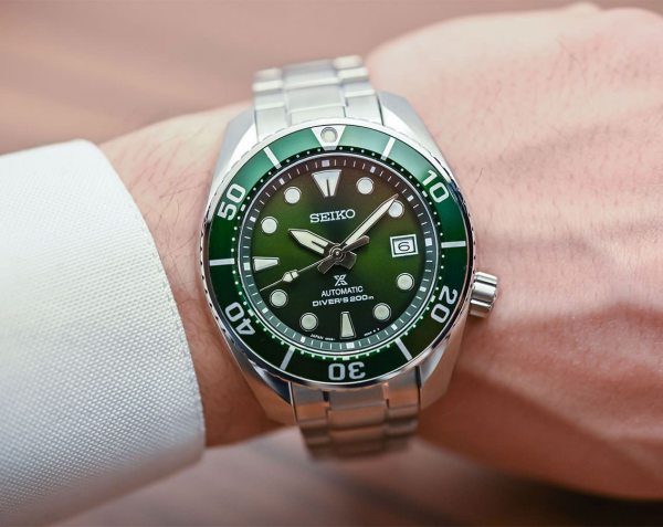 Seiko Prospex Back Open Green Dial
