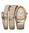 Bvlgari Serpenti Tubogas Gold Two Tune White Dial