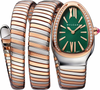 Bvlgari Serpenti Tubogas Twotone Rose Gold Green