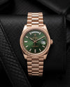 Rolee_x Oyster Perpetual Day Date Copper Greenu