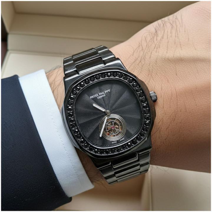Patek_philippp Nautilus Diamond Full Black