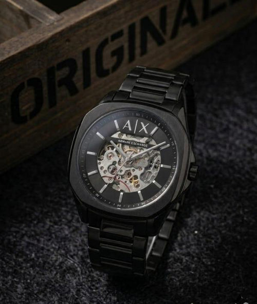 Armaann_i Exchange Ax2418 Hampton Automatic Black