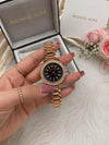 Michael Kores Rosegold Black Dial