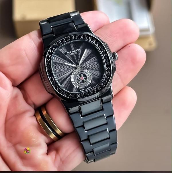 Patek Phillippe Mens Full Black Good Quality Watch