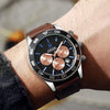 Tommy Hillfiger Chronograph Brown Belt Blue  Dial