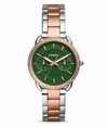 Fossiil Tailor Rosegold Two Tone Green Diamond