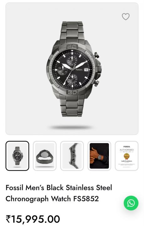 Fossii l Bronson chronograph watc odel FS5852)
