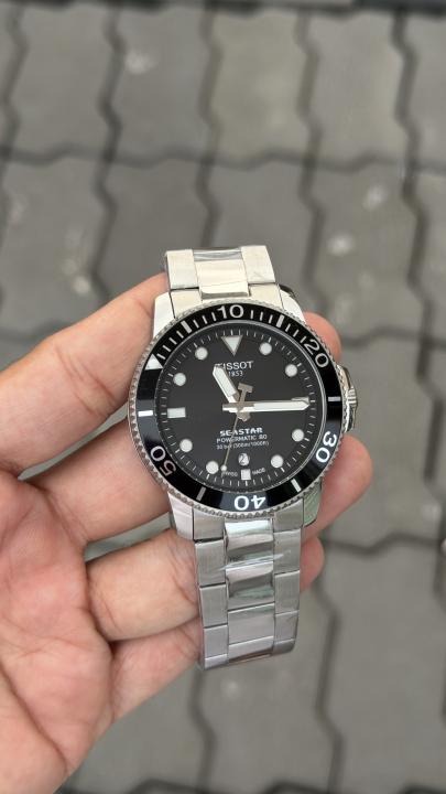 Tissoo_t SCASTAR automatic back opne silver black