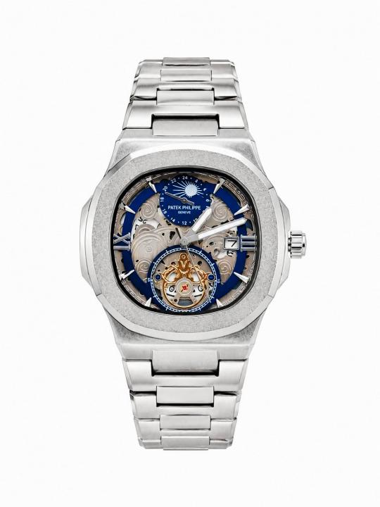 Patek Phillippe PP Chain Silver Blue Dial