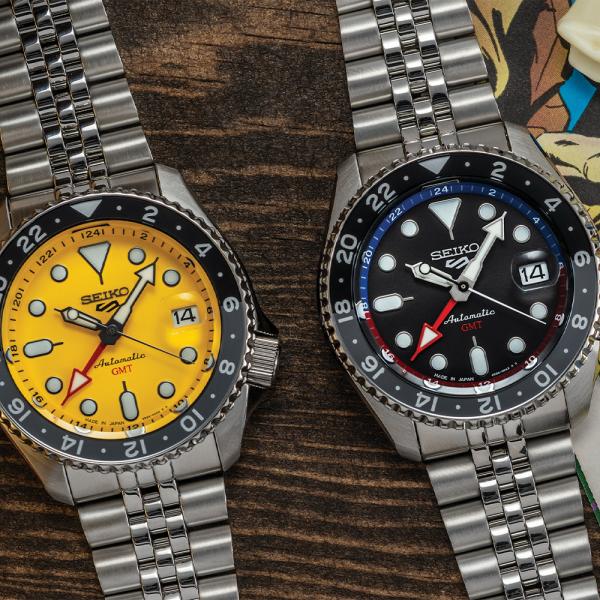 Seiko 5 Sports GMT Black Dial