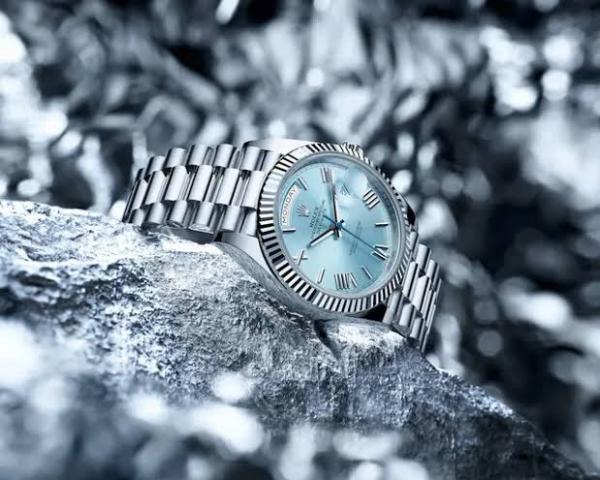 Roleex Mens Oyster Day Date Sky Blue Heavy Quality